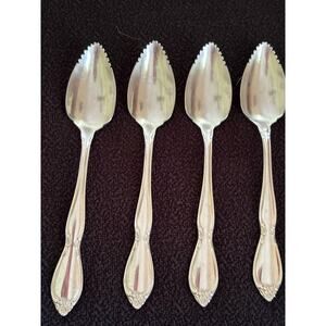 Oneida Community Chatelaine Stainless Flatware 4 Citrus or Grapefruit Spoons